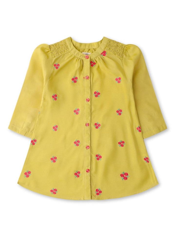 Mustard Emb Top