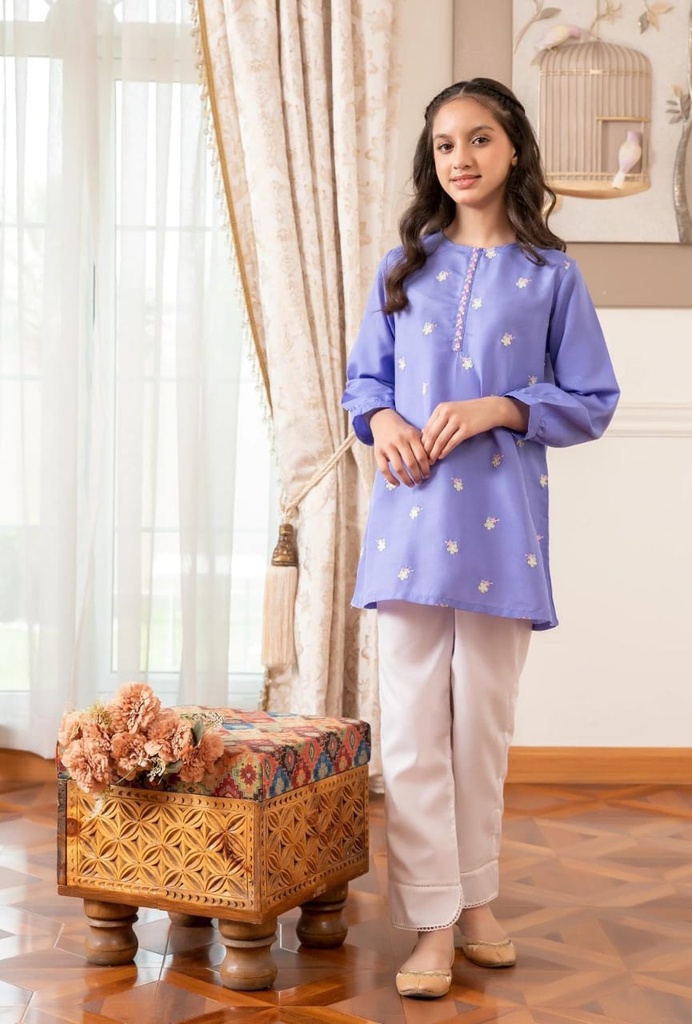 Blue EMB Kurti