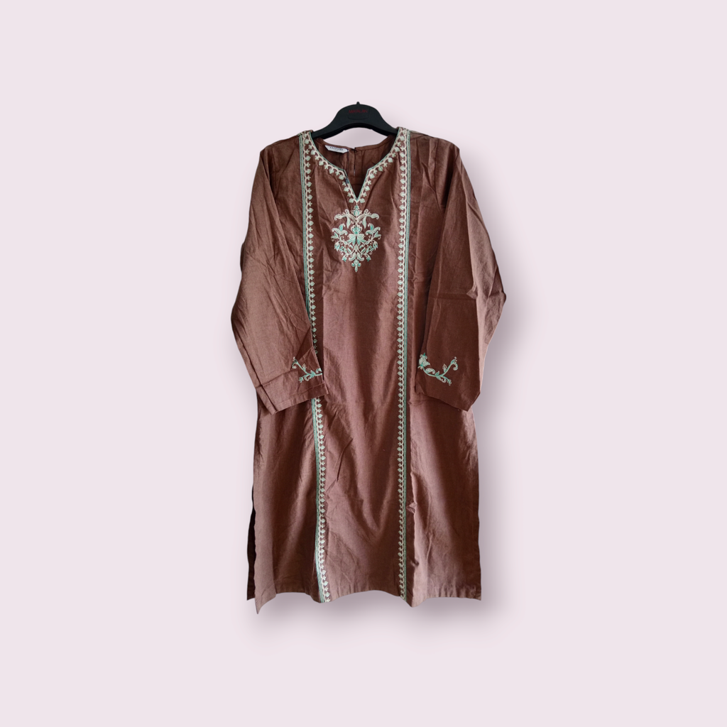 Sapphire Dark brown Kurti