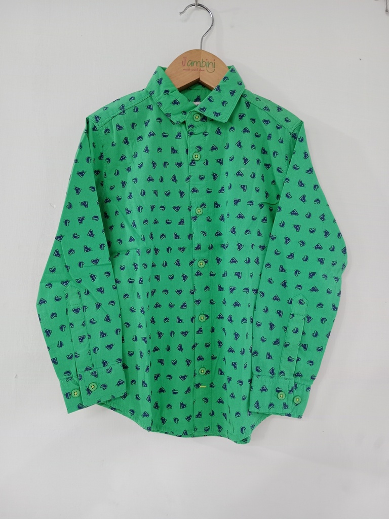 RollOver Green Casual Shirt