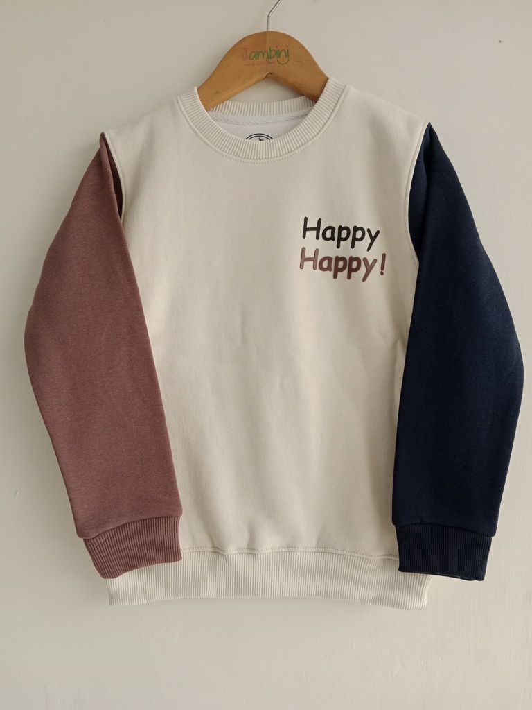 KC Offwhite Happy SweatShirt