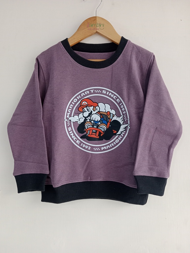 MM Mario Maroon SweatShirt