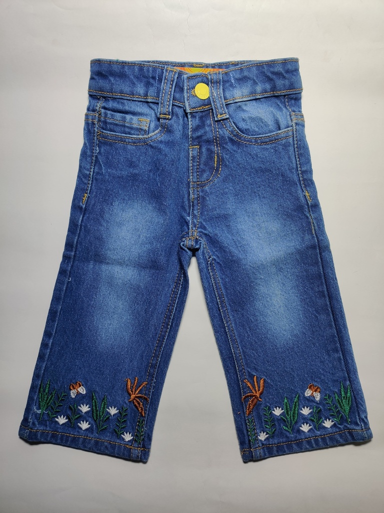 BKT EMB Wide leg Jeans