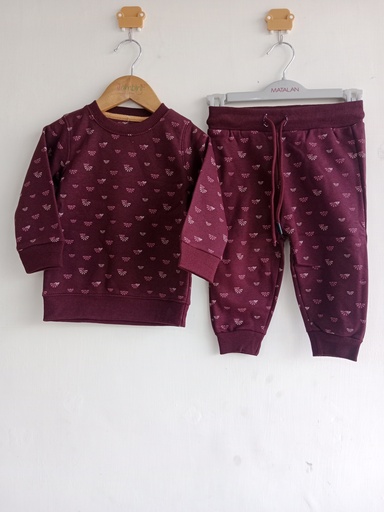 RollOver Maroon Co-ord Set