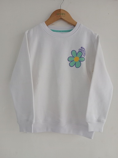 RollOver White SweatShirt