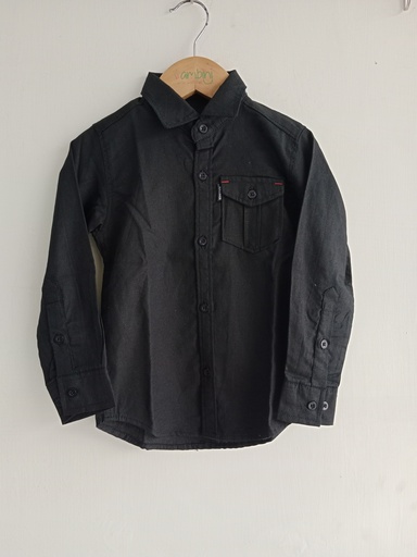 RollOver Black Casual Shirt